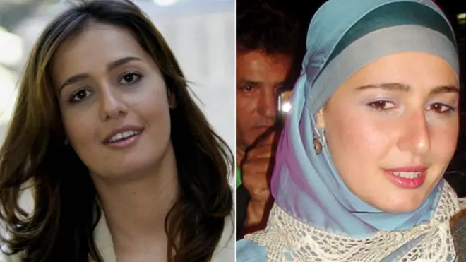 Hala Shiha without and with the hijab