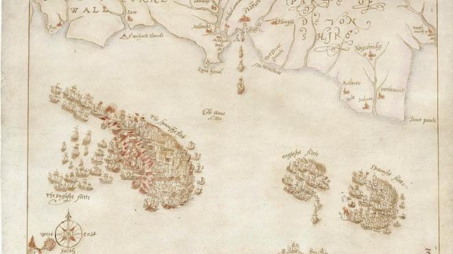 Spanish Armada maps go on display in Portsmouth BBC News