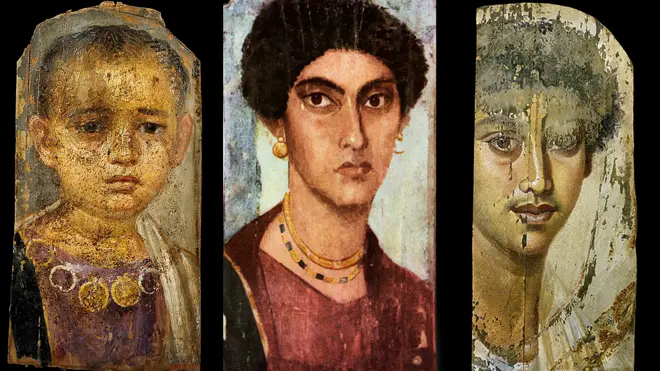 Mirándote de frente, con expresiones que puedes interpretar, a través de los siglos.