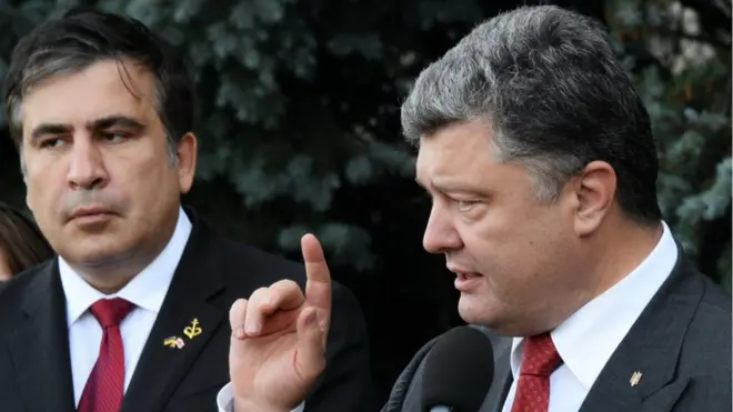 Порошенко, Саакашвілі