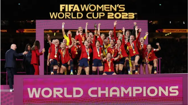 Spain, di world champions