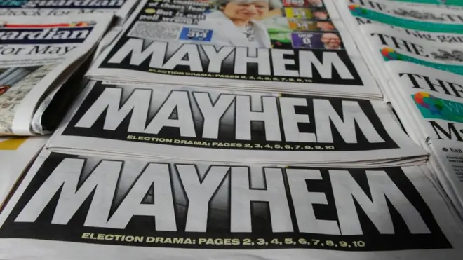 Что-то пошло не так... Результат выборов для консерваторов газеты описывают словом "хаос".