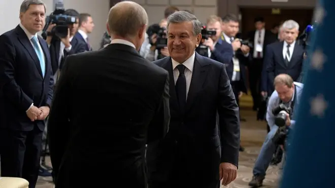 Мирзиёев Путин