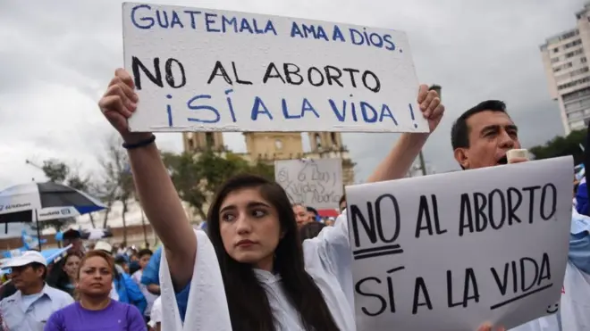 La marcha del domingo en Guatemala fue en contra de dos iniciativas sobre aborto e identidad de género.