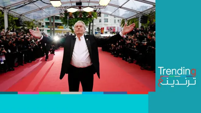 الممثل الفرنسي ألان ديلون