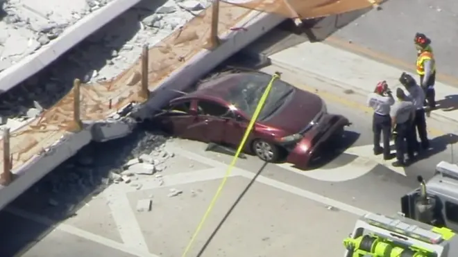 مقتل عشرات في انيار جسر في الولايات المتحدة