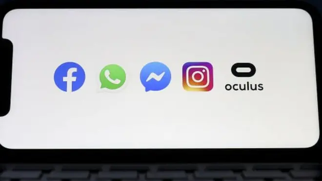 Logos of Facebook's brands.