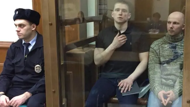 Константин Козловский в суде (в центре) - архивное фото