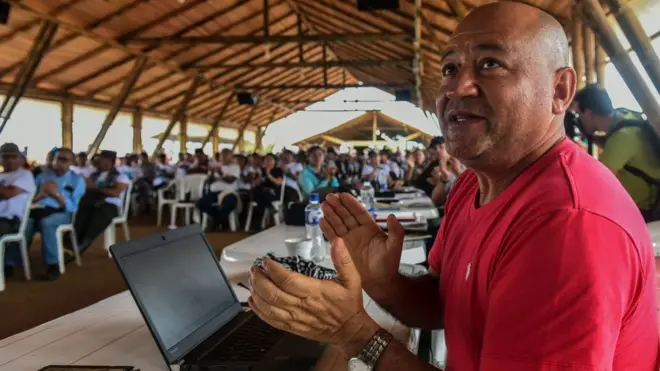 Carlos Antonio Lozada es uno de los comandantes que participa de la Conferencia Nacional Guerrillera de las FARC.