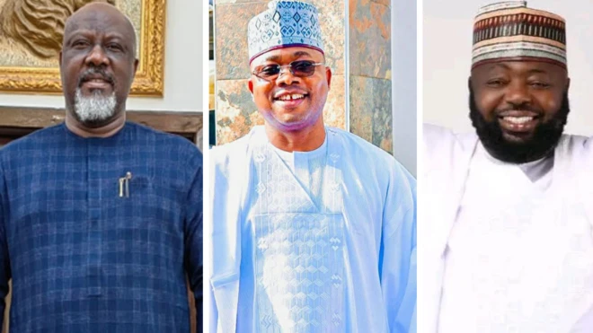 Dino Melaye, Ahmed Usman-Ododo, Adejo Okeme battle for Kogi govnorship seat