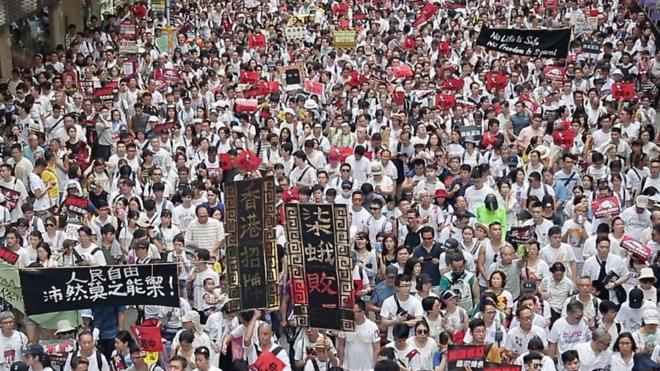 香港示威现场
