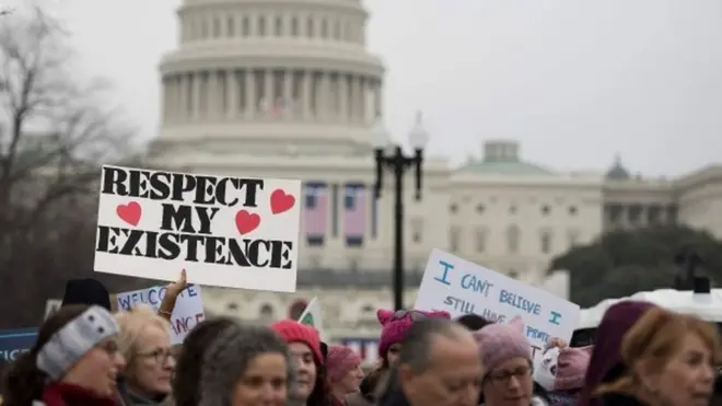 Protest in Washington, 21 Jan