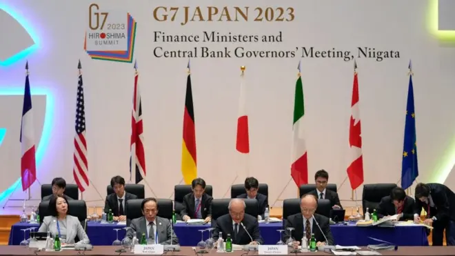 일본 G7 정상회의에 앞서 열린 재무장관 회의