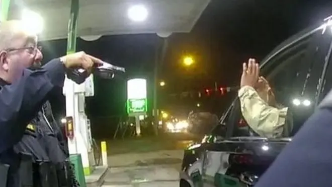 Screenshot from police officer's bodycam footage