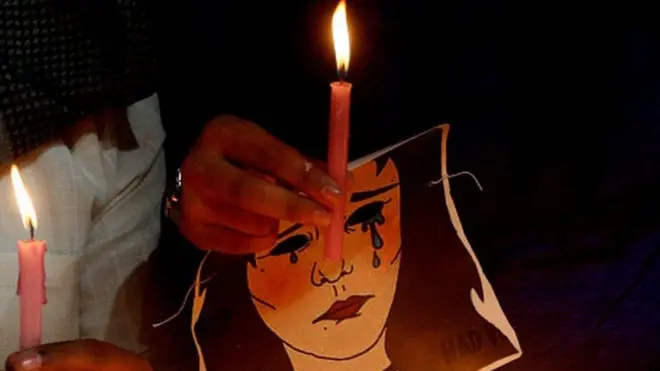 An anti-rape protest in Delhi