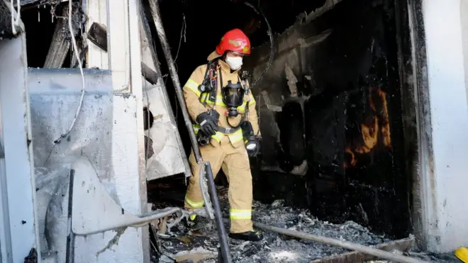 The fire is South Korea's deadliest in a decade