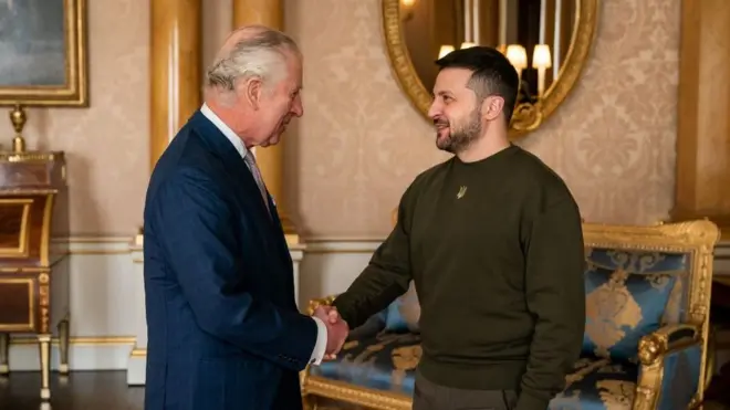 Під час візиту Володимир Зеленський зустрівся з королем Чарльзом III
