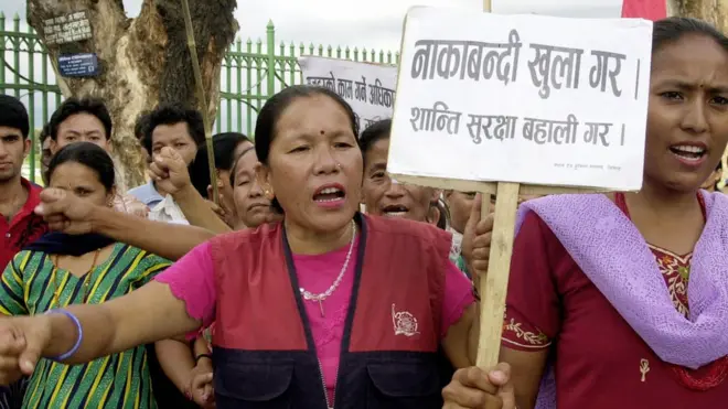 નેપાળમાં નાકાબંદી સમયની તસવીર