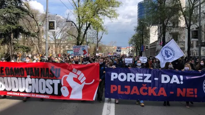 Protest u Beogradu