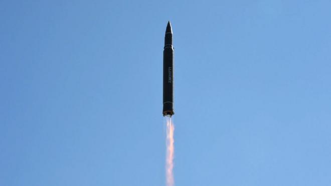 Misil lanzado por Corea del Norte.