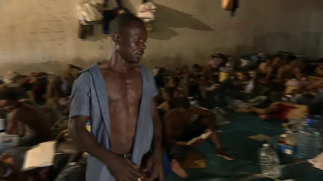 Centre de détention en Lybie