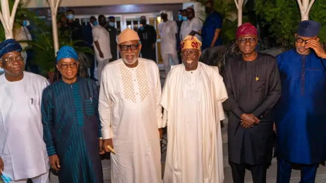 Awọn gomina iwọ oorun gusu Naijiria pẹlu Bola Tinubu