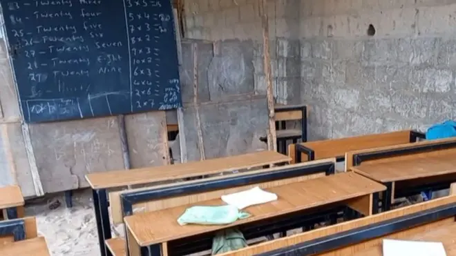 Empty classroom