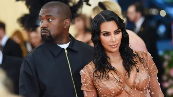 Kim Kardashian and Kanye West