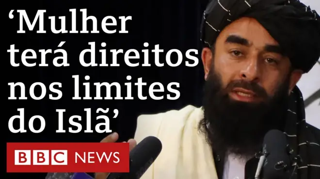 Em primeira coletiva após tomar o controle4bet poker teamCabul, Zabihullah Mujahid diz que mulheres terão direitos concedidos "dentro dos limites do Islã" e que dará segurança a intérpretes