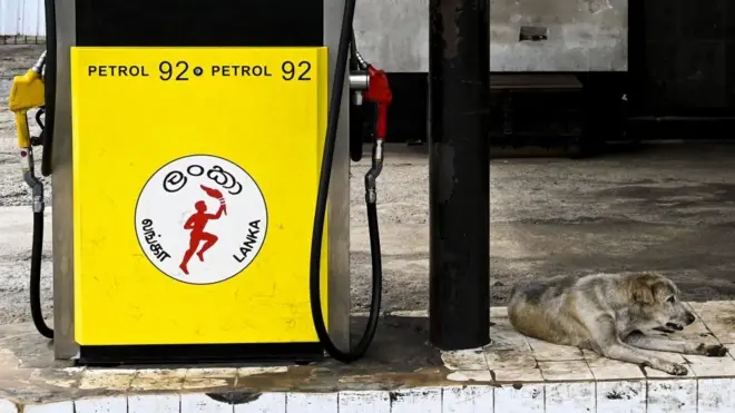 Sri Lankan Petrol pump