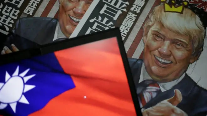 美国当选总统特朗普质疑美国为何要受"一中政策"束缚，导致美国公司的担忧。