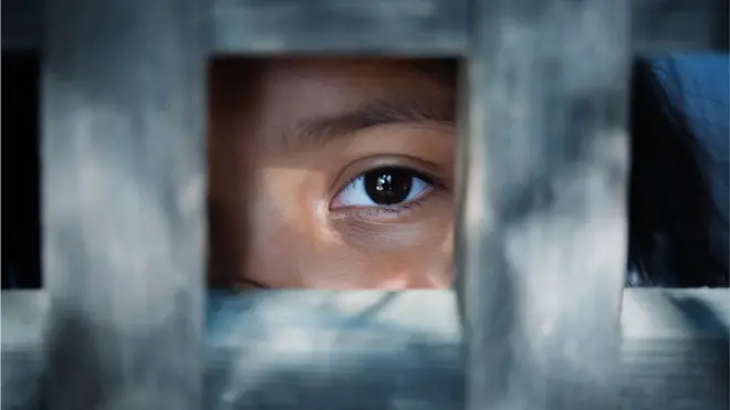 The eye of a child