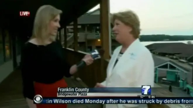 生中継中に記者ら射殺