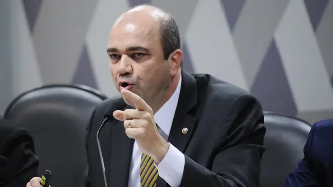 O procurador-geral do Trabalho, Ronaldo Fleury, durante audiência no Senado