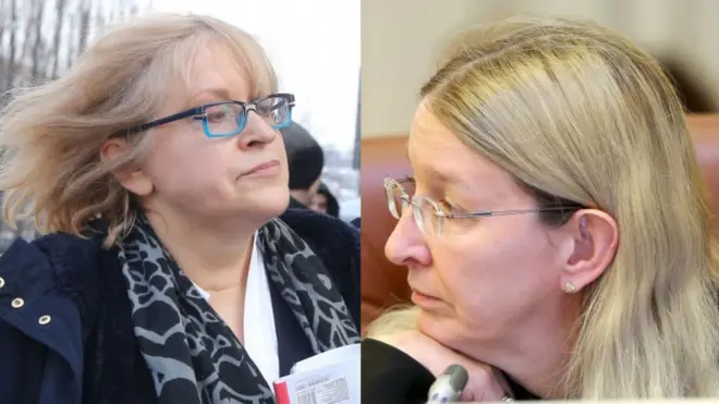 Уляна Супрун (справа) очікує від прихильників Катерини Амосової (зліва) нового штурму університету