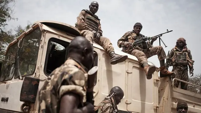 Des soldats de l'armée centrafricaine