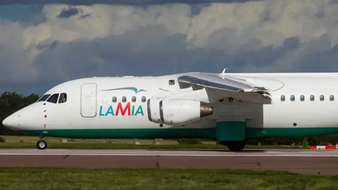 Colombia sostiene que el avión de Lamia partió con sobrepeso de Bolivia.