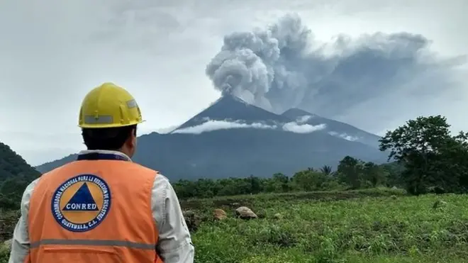 Volcán de Fuego, Guatemala.