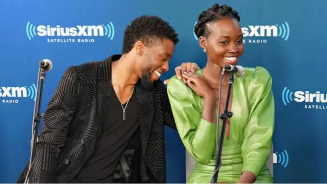 Chadwick Boseman et Lupita Nyong'o