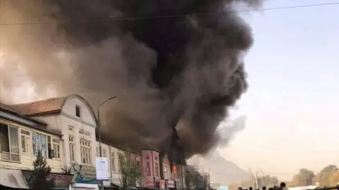 د کابل اولې حوزې چارواکو بي بي سي ته وویل، چې مارکېټ نوی جوړ شوی او تر پنځوسو شپېتو پورې دوکانونه لري.