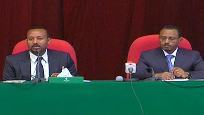 ቀዳማይ ሚንስትር ኣብዪ ኣሕመድን ፕሬዚዳንት ለማ መገርሳን