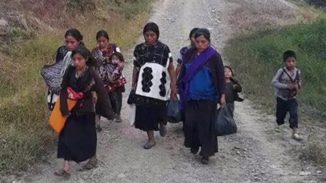 Más de 5.000 personas indígenas fueron desplazadas por la violencia en Chiapas.