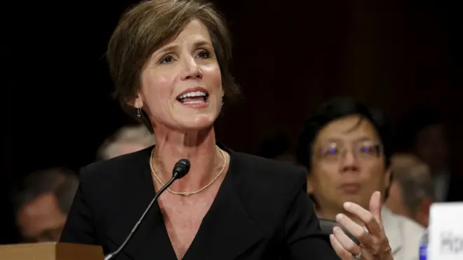 Sally Yates testifies during a Senate Judiciary Committee hearing on "Going Dark: Encryption, Technology, and the Balance Between Public Safety and Privacy" in Washington July 8, 2015