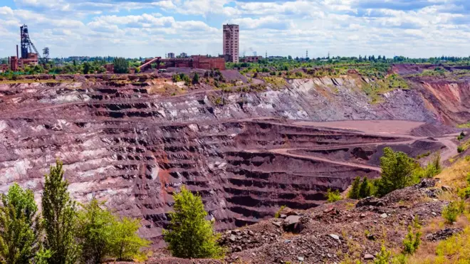Кар'єр залізної руди в Кривому Розі