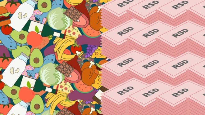 Ilustacija poskupljenja hrane