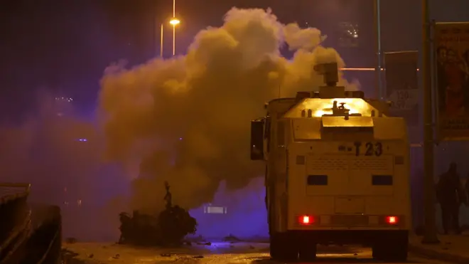 دخان كثيف عقب تفجيري اسطنبول