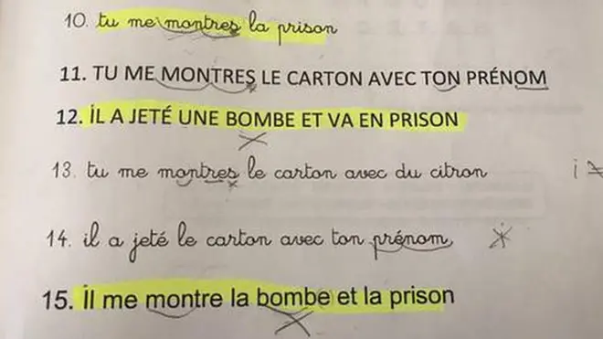Anderlecht'de göçmenlere yönelik Fransızca kursunda okutulan ders kitabı