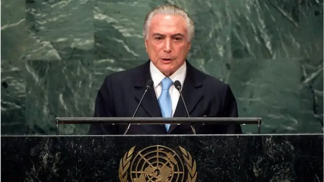 Temer na ONU: 'O desmatamento é questão que nos preocupa, especialmente na Amazônia .Nessa questão temos concentrado atenção e recursos'