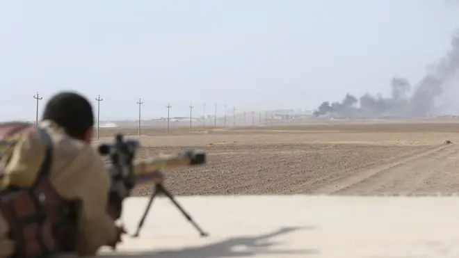 ألفا من قوات الأمن العراقية، وقوات البيشمركة الكردية، والعشائر وقوات الحشد الشعبي في عملية الموصل