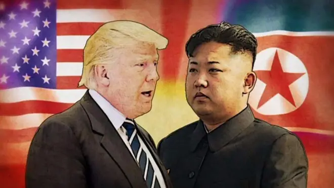 US President Donald Trump and Kim Jong-un of North Korea